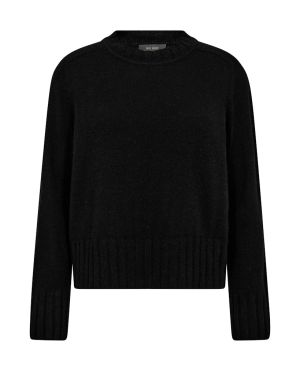 Mos Mosh naisten neule, MMZARI CASHMERE CREWNECK KNIT Musta