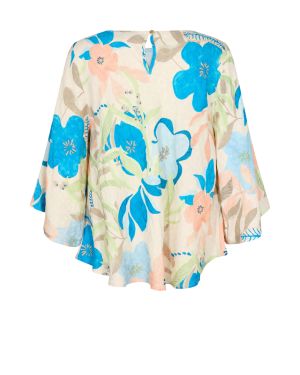Mos Mosh Naisten Pusero EWI BOTANIC BLOUSE Valkopohjainen Kuosi
