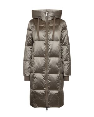 Mos Mosh Naisten Untuvatakki, NOVA METALLIC DOWN JACKET Ruskeanharmaa