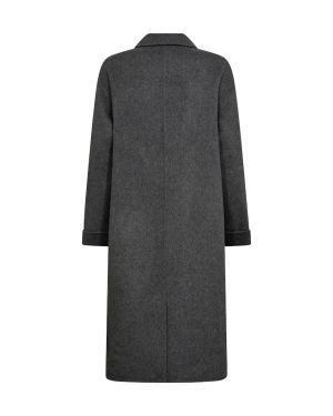 Mos Mosh naisten villakangastakki, MMLUCCA LOISA WOOL COAT Grafiitti