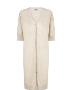 Mos Mosh neuletakki, IRYNA LINEN KNIT CARDIGAN Luonnonvalkoinen