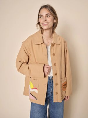 Mos Mosh Kevättakki, BERITH TUFT JACKET Kameli