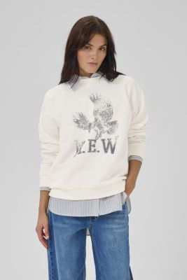 MY ESSENTIAL WARDROBE naisten collegepaita, DiegoMW Eagle Sweat Valkoinen