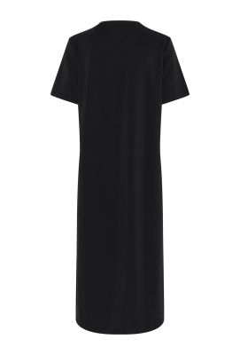MY ESSENTIAL WARDROBE naisten mekko, HelleMW R-Neck Long Dress Musta