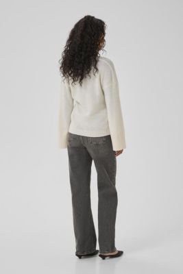 MY ESSENTIAL WARDROBE naisten neuletakki, HuxiMW Knit Cardigan Valkoinen