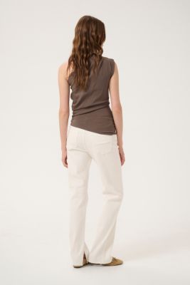 MY ESSENTIAL WARDROBE naisten toppi, SoraMW Off Shoulder Top Harmaanruskea