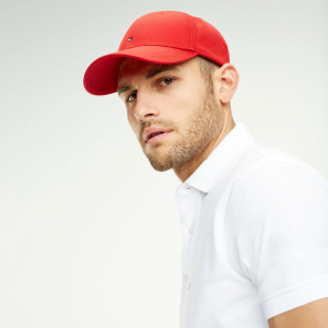 Tommy Hilfiger Miesten Lippis, Classic Baseball Punainen