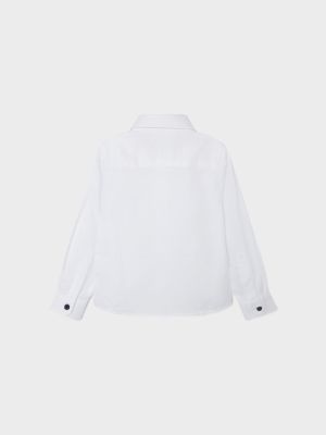 Name It kauluspaita, NMMFESHIRT LS SHIRT Valkoinen