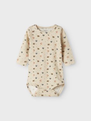 Name It lasten body, NBMOFOREST LS BODY Beige
