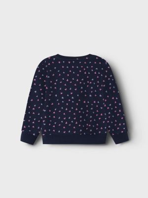 Name It lasten collegepusero, NMFDAVINA LS SWEAT FLEECE Tummansininen