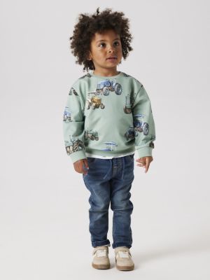Name It lasten collegepusero, NMMLUDVIG SWEATSHIRT Vaaleanvihreä
