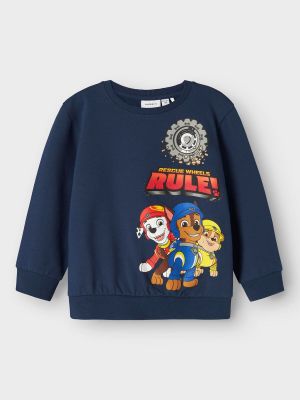 Name It lasten collegepusero, NMMSTEFFEN PAW NREG SWEAT Tummansininen