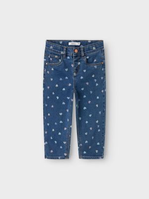 Name It lasten farkut, NMFBELLA MOM SHAPED JEANS Sininen, Indigo