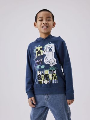 Name It Lasten Huppari, NKMJIRO MINECRAFT SWEAT NOOS Sininen
