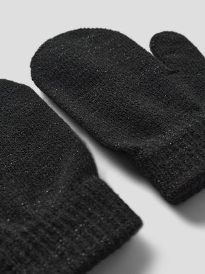Name It lasten käsineet, NMFMAGIC KNIT GLITTER MITTENS Musta