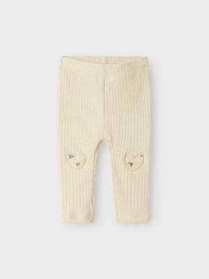 Name It Lasten Leggingsit, NBFOLBA LEGGING Vaalea Beige
