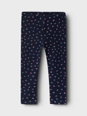 Name It lasten leggingsit, NMFDAVINA SWEAT FLEECE LEGGING Tummansininen
