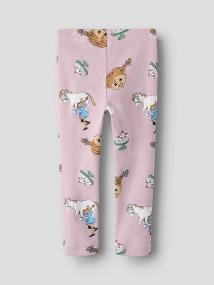 Name It lasten leggingsit, NMFSOCA PIPPI LEGGING Vaaleanpunainen