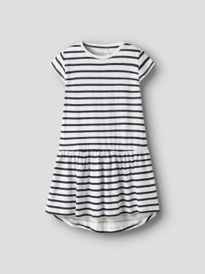 Name It lasten mekko, NKFVIGGA CAPSL DRESS Raidallinen Valkoinen