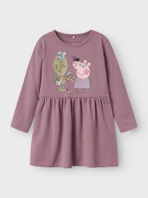 Name It lasten mekko, NMFDYFFI PEPPA LS DRESS  Vaaleanpunainen