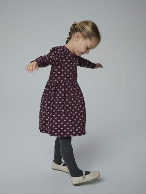 Name It lasten mekko, NMFONINE LS DRESS Viininpunainen