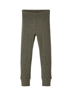 Name It Lasten Merinovilla Välihousut NMMWANG WOOL NEEDLE LONGJOHN NOOS Tummanvihreä