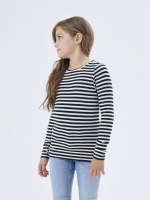 Name It lasten paita, NKFSURAJA LS TOP Mustavalkoinen