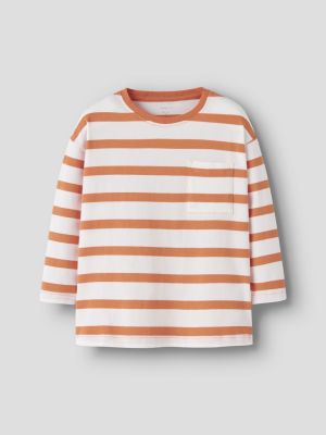 Name It lasten paita, NMMLEROY LS RLX TOP Oranssiraita
