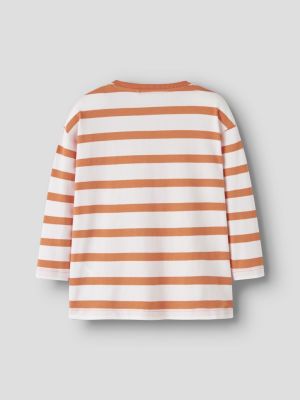 Name It lasten paita, NMMLEROY LS RLX TOP Oranssiraita