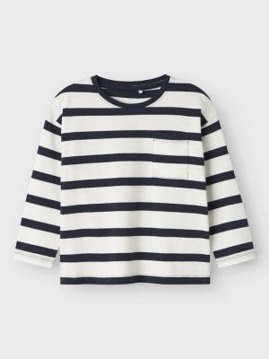 Name It lasten paita, NMMLEROY LS RLX TOP Raidallinen Sininen