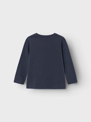 Name It lasten paita, NMMNATA JURASSIC LS TOP Tummansininen