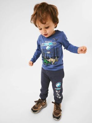 Name It lasten paita, NMMNATA JURASSIC LS TOP Vaaleansininen