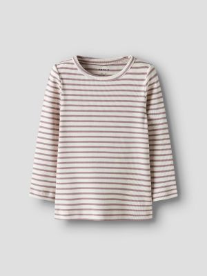 Name It lasten paita, NMNBANI LS TOP Raidallinen Liila/Vi