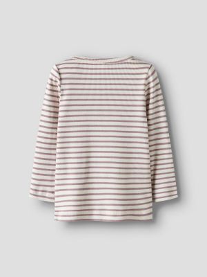 Name It lasten paita, NMNBANI LS TOP Raidallinen Liila/Vi