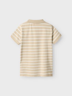 Name It lasten pikeepaita, NKMVOLO SS REG POLO Beige