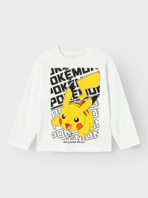 Name It Lasten Pitkähihainen, NKMAMAS POKEMON LS REG TOP Valkoinen