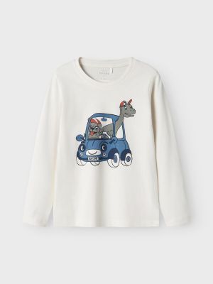 Name It Lasten Pitkähihainen, NMMVICTOR LS TOP Valkoinen
