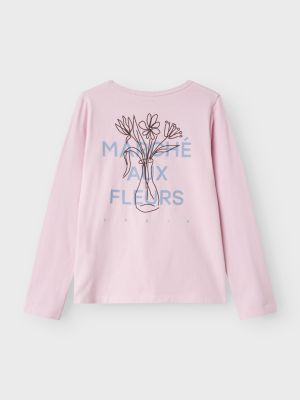 Name It lasten pitkähihainen paita, NKMSTUFF STUMBELG SS NREG TOP Vaaleanpunainen