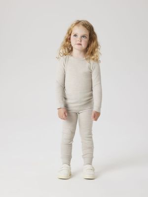 Name It lasten pusero,  NMNWAX WOOL RIB LS TOP Harmaa