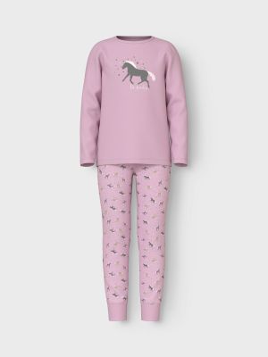Name It lasten pyjama, NKFNIGHTSET CORSAGE HORSE  Vaaleanpunainen