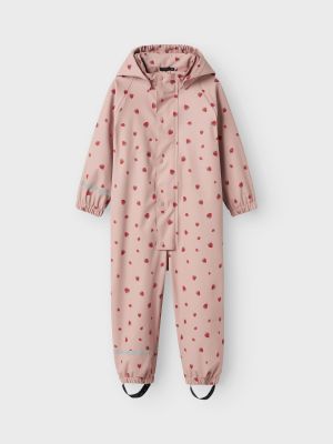 Name It lasten sadepuku, NMFDRY10 RAIN SUIT FLEECE Vaaleanpunainen