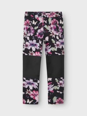 Name It lasten softshell housut, NKFALFA08 SOFTSHELL SLIM PANT Musta Kuosi