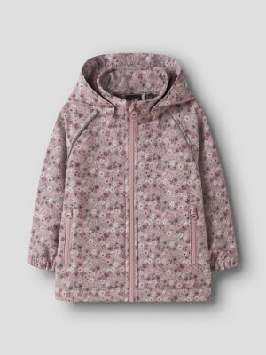 Name It Lasten Softshell Takki, NMMAlfa Softshell Jacket AOP Vaaleanpunainen