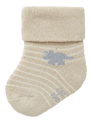 Name It lasten sukat, NBMNISAUR TERRY FROTTE SOCK Beige