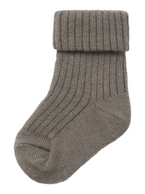 Name It lasten sukat, NBMNOBBU SOCK Keskiruskea
