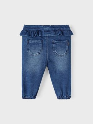 Name It Lasten Svetarihousut, NBFBELLA SHAPED R SWE JEANS NOOS Indigo