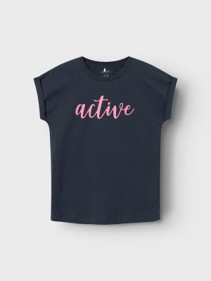Name It lasten t-paita, NKFORITA CAPSL TOP Tummansininen