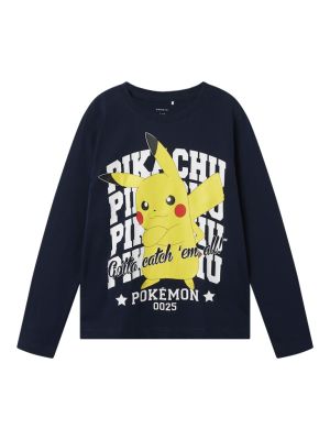 Name It lasten t-paita, NKMAST POKEMON LS NREG TOP BOX Tummansininen