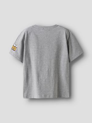 Name It lasten t-paita, NKMSTUFF STUMBELG SS NREG TOP Keskiharmaa