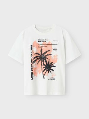 Name It lasten t-paita, NKMVAGNO SS LOOSE TOP Valkoinen